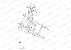 122 - REAR CUSHION LEVER (GSX1300RL1 E02)