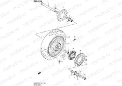 128 - REAR WHEEL (GSR750UEL3 E21)