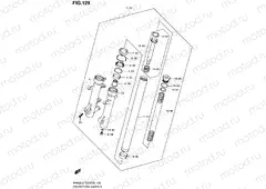 129 - FRONT FORK DAMPER (AN400L1 E03)