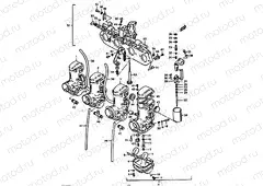 13 - CARBURETOR (GS1000N, HN, EN)