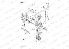 13 - CARBURETOR (GS500K3/UK3)