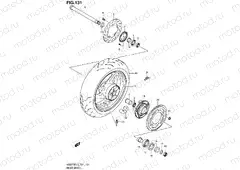 131 - REAR WHEEL (GSR750AUEL3 E21)