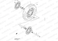 135 - FRONT WHEEL (VLR1800L1 E19)