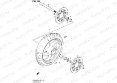 135 - FRONT WHEEL (VZR1800L4 E02)