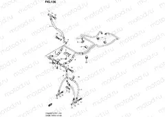 136 - FRONT BRAKE HOSE (GSX650FUAL2 E21)