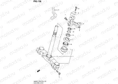 136 - STEERING STEM (AN400AL1 E33)