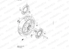 139 - FRONT WHEEL (AN650L1 E03)