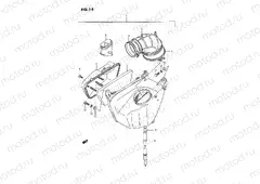14 - AIR CLEANER (REAR)(MODEL H/J/K/L/M/N/P/R)