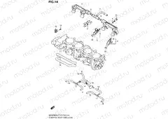 14 - THROTTLE BODY HOSE/JOINT (GSX-R600L2 E03)
