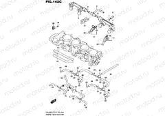 142C - THROTTLE BODY HOSE/JOINT (GSX-R600L5 E33)