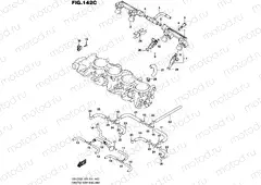 142C - THROTTLE BODY HOSE/JOINT (GSX-R750L5 E33)
