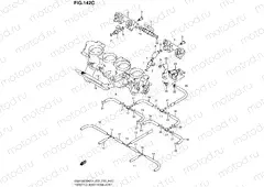 142C - THROTTLE BODY HOSE/JOINT (GSX1300RAZL4 E33)