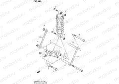 145 - REAR CUSHION LEVER (GSX650FUAL2 E21)
