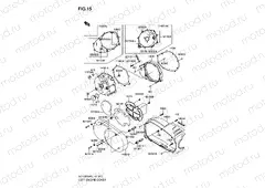 15 - LEFT ENGINE COVER