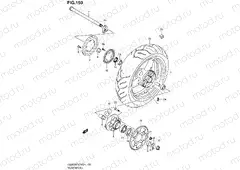150 - REAR WHEEL (GSX650FAL2 E21)