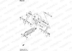 151 - REAR CUSHION LEVER (VZR1800L4 E19)