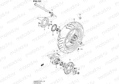 151 - REAR WHEEL (GSX650FUAL2 E21)