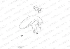 152 - FRONT FENDER (VZR1800UFL1 E19)