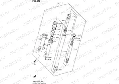 152 - FRONT FORK DAMPER (AN400ZAL2 E51)