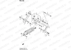152 - REAR CUSHION LEVER (VZR1800UFL4 E19)