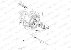 153 - REAR WHEEL (AN650L1 E33)