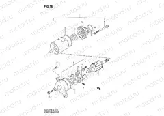 16 - STARTING MOTOR (MODEL V/W/X/Y)