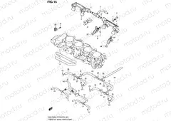 16 - THROTTLE BODY HOSE/JOINT (GSX-R600L2 E33)