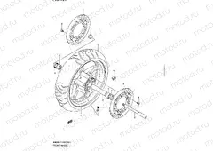 161 - FRONT WHEEL (AN650L1 E19)