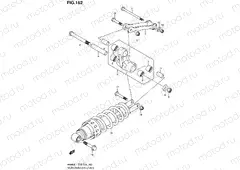 162 - REAR CUSHION LEVER (AN400ZAL1 E28)