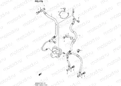 176 - FRONT BRAKE HOSE (AN400AL2 E24)