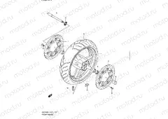 177 - FRONT WHEEL (GSF650L1 E21)