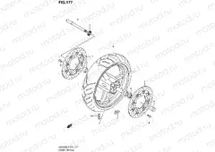 177 - FRONT WHEEL (GSF650L2 E21)