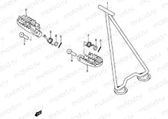 17A - STAND - FOOTREST (MODEL K3/K4/K5)