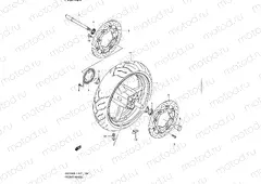184 - FRONT WHEEL (GSF650SUAL1 E21)