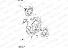 184 - FRONT WHEEL (GSF650SUAL2 E21)