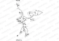 199 - FRONT BRAKE HOSE (GSF650AL2 E21)