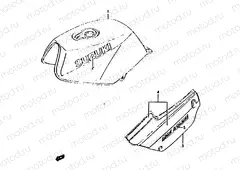 1A - FUEL TANK - FRAME COVER