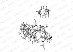 2 - CRANKCASE COVER (A100-4,K,L,M)