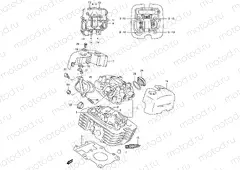 2 - CYLINDER HEAD (REAR)