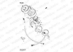 20 - SPEEDOMETER - TACHOMETER (MODEL V/W/X/Y/K1)