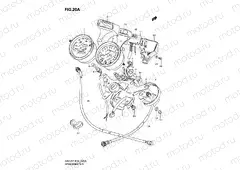 20A - SPEEDOMETER - TACHOMETER (MODEL V/W/X/Y/K1 E01,E30)