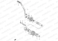 21 - KICK STARTER (GS125Z/D,GS125UR E71)