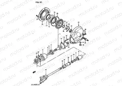 21 - PROPELLER SHAFT - FINAL DRIVE GEAR