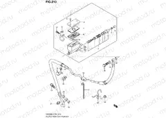 213 - CLUTCH MASTER CYLINDER (GSF650L2 E21)