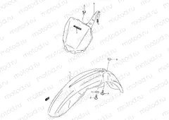 22 - FRONT FENDER (MODEL K1/K2/K3)