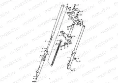 22 - FRONT FORK (RM100N)