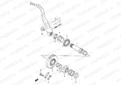 22 - KICK STARTER (DR-Z400Y/K1/K2/K3/K4)