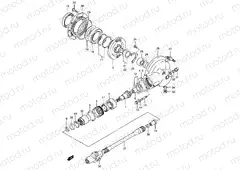22 - PROPELLER SHAFT - FINAL DRIVE GEAR