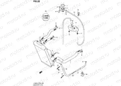 22 - RADIATOR HOSE (VL800CL4 E19)