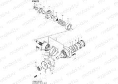 22 - SECONDARY DRIVE GEAR